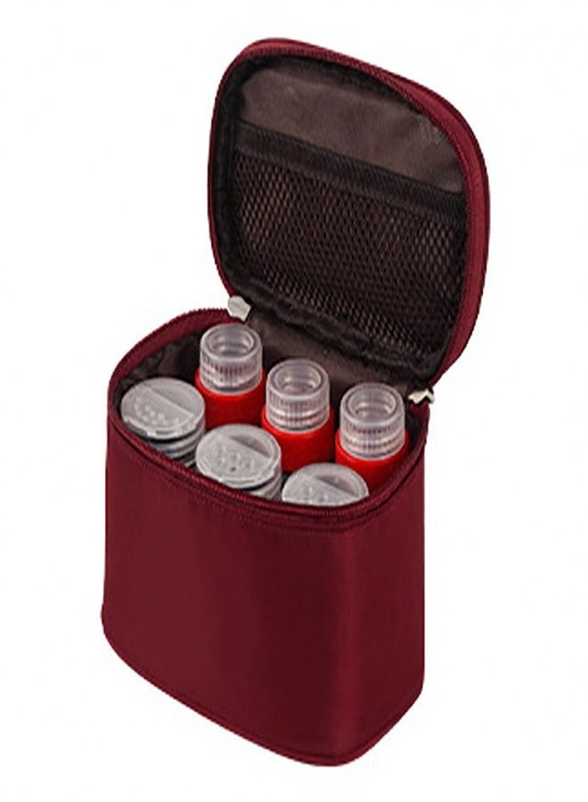 سي ال اس مجموعة حاويات توابل للتخييم، بلاستيكية محمولة متعددة الوظائف، فارغة، مع حقيبة تخزين - Image 1