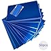 AimtoHome Cellophane Treat Bags Blue 9x6 inches 50 Pack with TiesSmall Party Favors bags for Cookie Candy Popcorn - Image 4