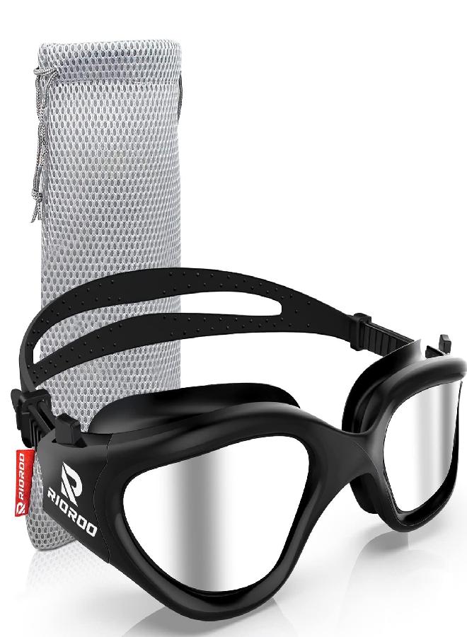 RIOROO RIOROO Swim Goggles,Polarized Swimming Goggles for Men Women Adults Youth Anti Fog/No Leak/Clear Wide Vision/UV Protection  - Image 1