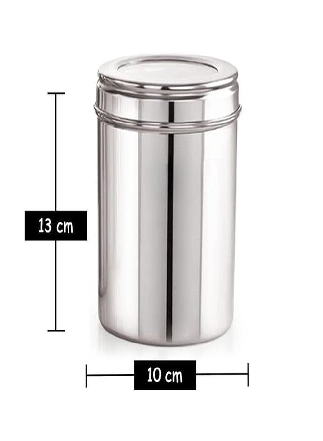 STEEPLE 750gms Stainless Steel Kitchen Containers | Grocery Containe | See Through 1000ml Kitchen Storage Containers - Set of 6 | Transparent Steel Canisters Capacity - 750gms Approx - Image 4
