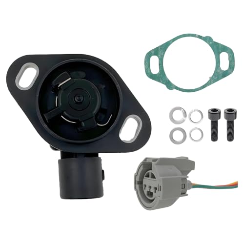 AUTO OCCASION Throttle Position Sensor TPS Sensor with Connector Replacement for Acura CL Integra MDX Honda Accord Civic CR-V CR-X Del Sol Odyssey Pilot Prelude 911-753 37825-PAA-A01 16400-P06-A11 - Image 1