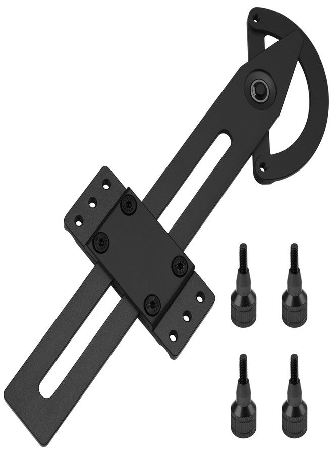 Vgoohobby Aluminum Shock Synchronizer Ruler Balance Measurement Tool Compatible with 1/10 1/12 Axial SCX10 TRX4 Tamiya TT02 TT02 CC01 MST XV01 TF2 RC Car (Black) - Image 4