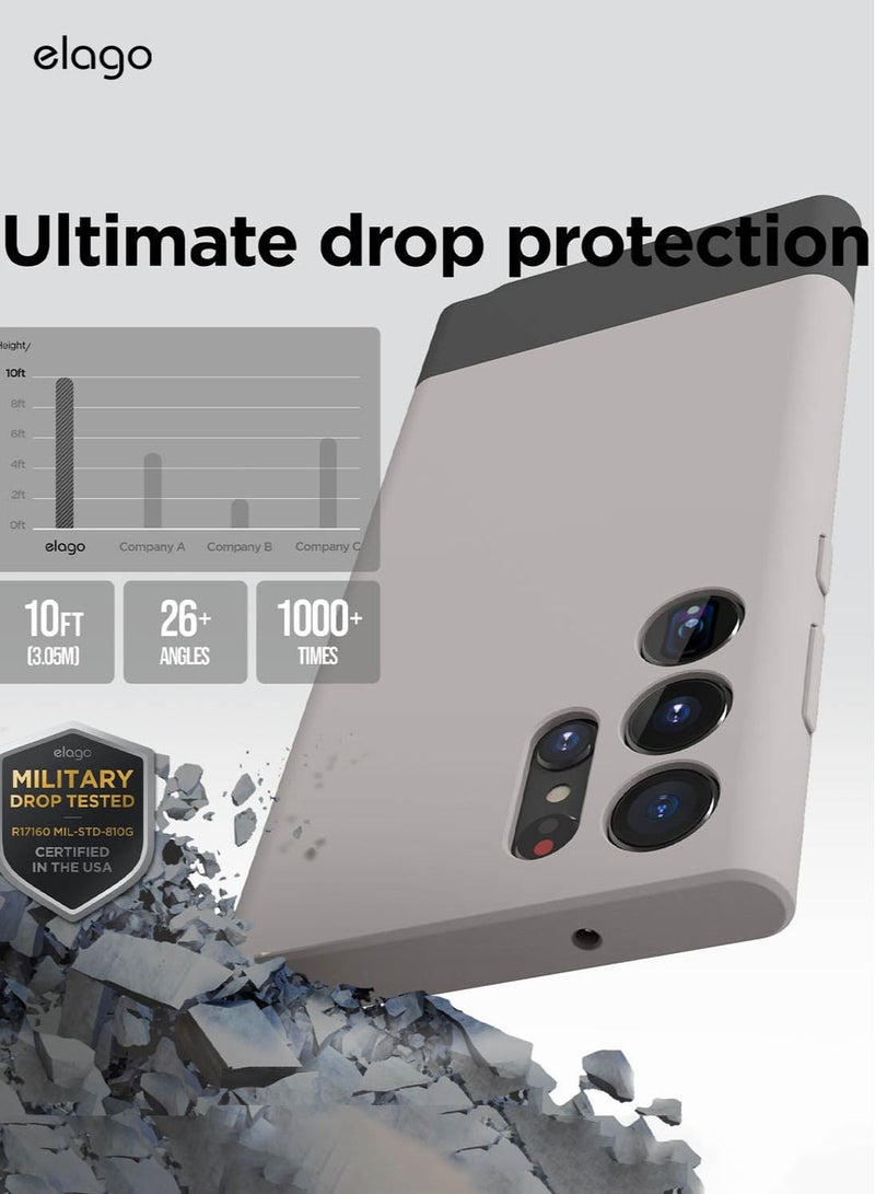 Elago Glide for Samsung Galaxy S23 Ultra Case Cover - Stone - Image 3
