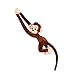 TONGMAN MonkeyPlush Stuffed AnimalHanging Stuffed Animal MonkeyLong arm Monkey Doll Plush Toy Curtain Monkey 275 Inches Brown - Image 2