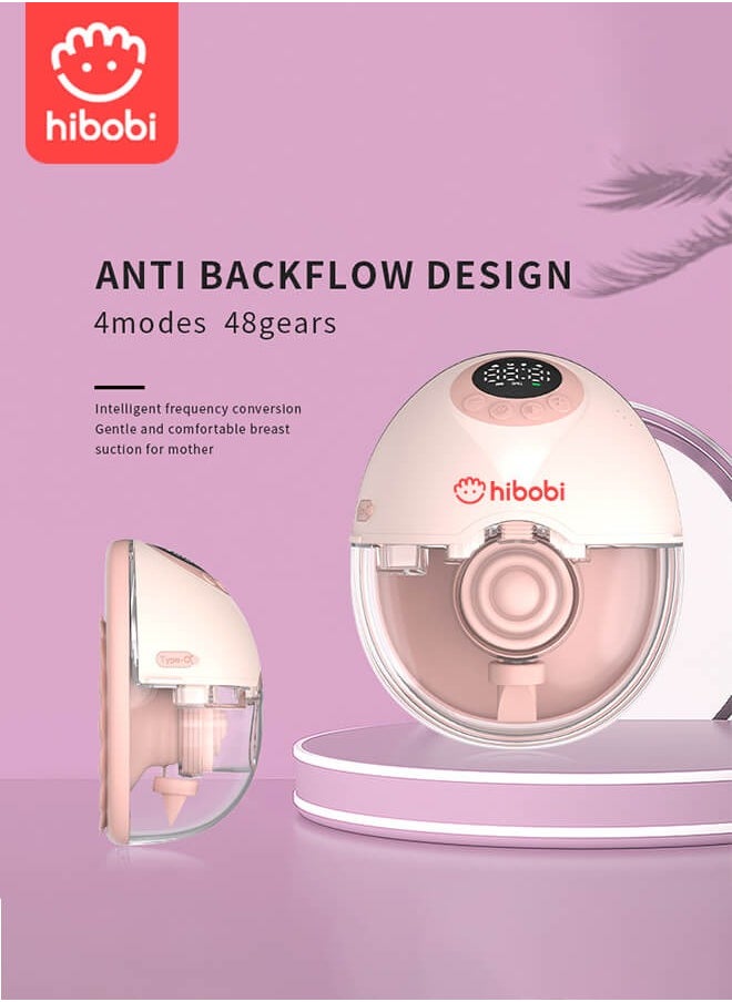 hibobi - Luxury Wearable Breast Pump, Hands-Free Design – Gentle, Snug-Fit Suction + Constant Warming, 4 Modes × 12 Levels with Smart Memory, Invisible & Silent, Fast-Charging Wireless Use, Ideal for Travel or Night Pumping - Image 1