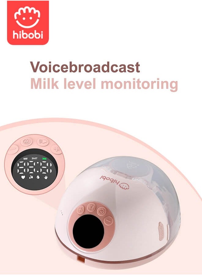 hibobi - Luxury Wearable Breast Pump, Hands-Free Design – Gentle, Snug-Fit Suction + Constant Warming, 4 Modes × 12 Levels with Smart Memory, Invisible & Silent, Fast-Charging Wireless Use, Ideal for Travel or Night Pumping - Image 1