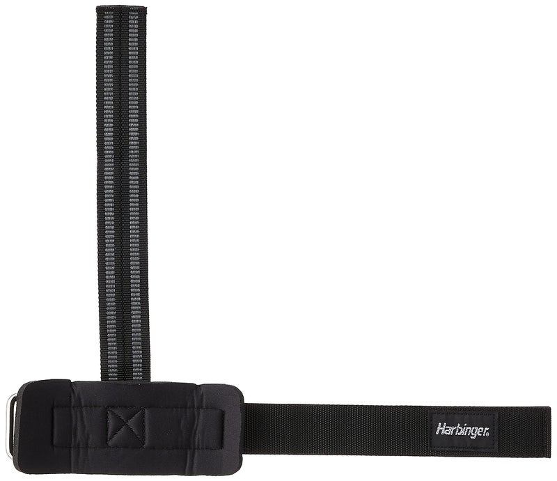 Harbinger حزام رفع نايلون هاربيجر 360531 بقبضة كبيرة غير قابلة للانزلاق مع دُورا جريب (زوج)، برو، أسود، 11.5 بوصة - Image 2