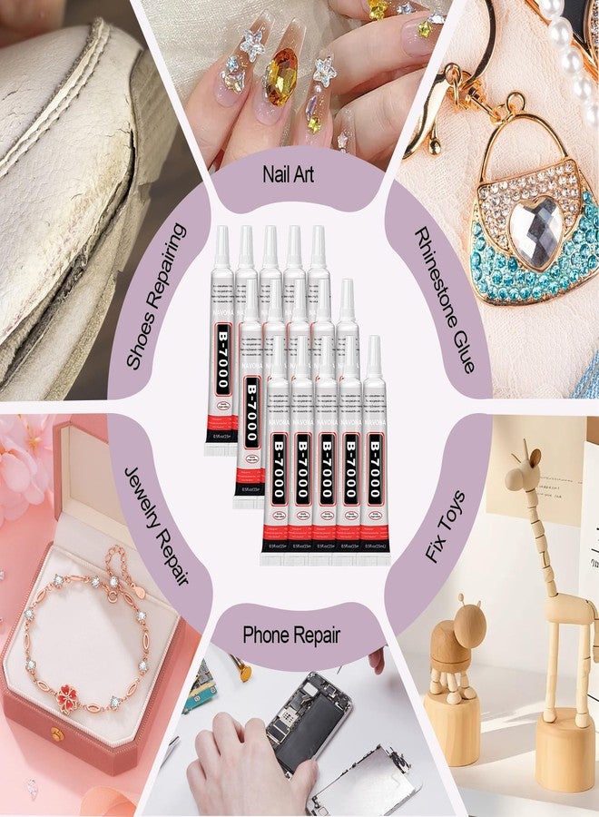 Navona 15 PCS 15ml B7000 Glue Clear with Precision Tip, Rhinestone Glue for Nail, Craft Glues, Jewelry Glues, Jewelry Making, Nail Art, DIY, Makeup, Shoes - Image 5