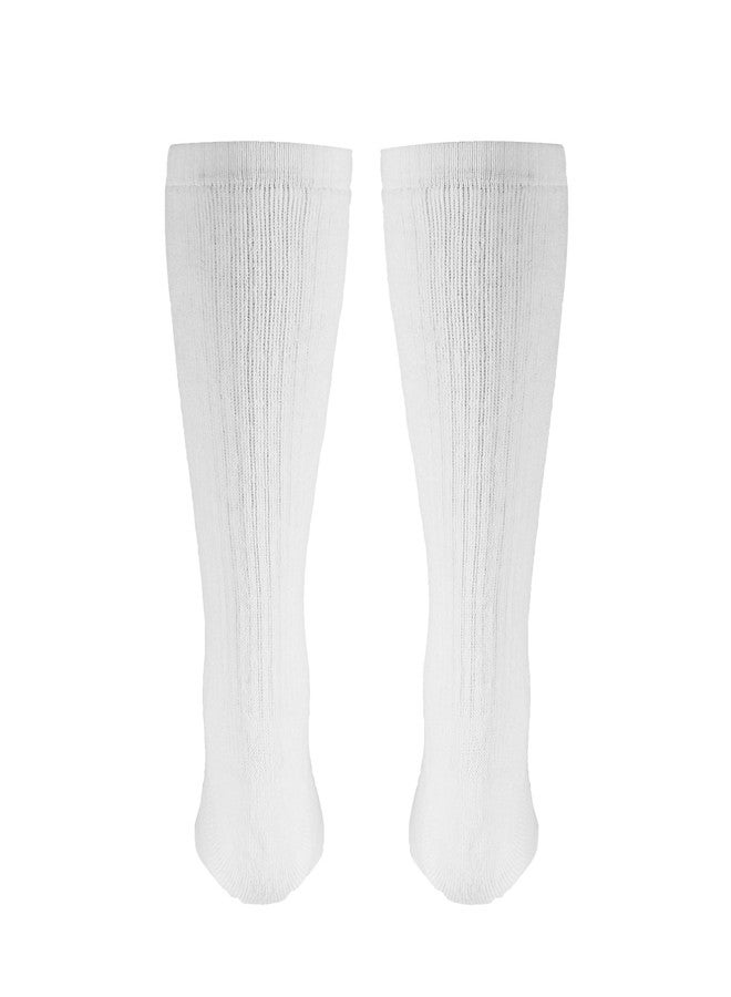 NuVein 8-15 mmHg Medical Compression Socks, Mid Calf Crew Length, Padded Cushion Foot, White, X-Large - Image 3
