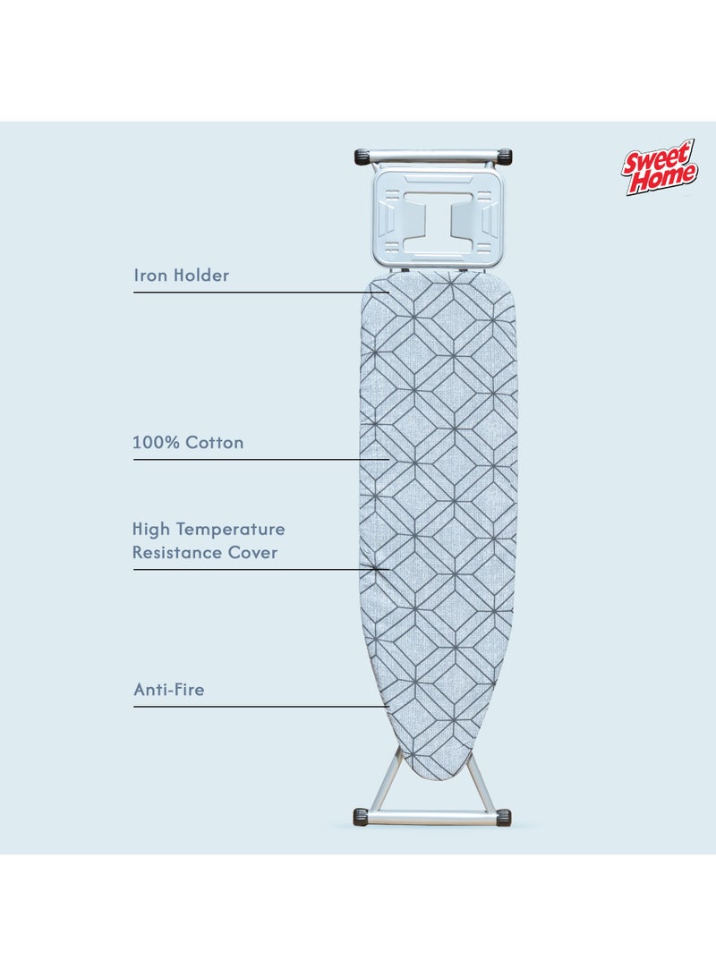 Sweet Home Premium Foldable Ironing Board with Heat Resistant Cover – Adjustable Height & Sturdy Legs - Image 4