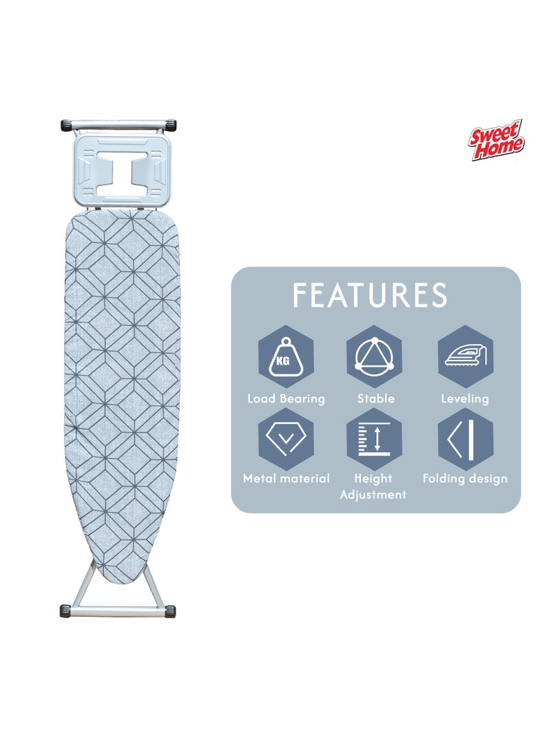 Sweet Home Premium Foldable Ironing Board with Heat Resistant Cover – Adjustable Height & Sturdy Legs - Image 3