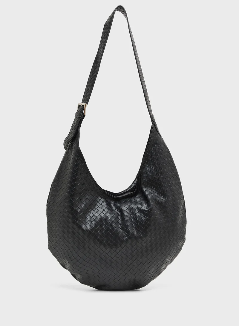 ELLA Textured Shoulder Bag