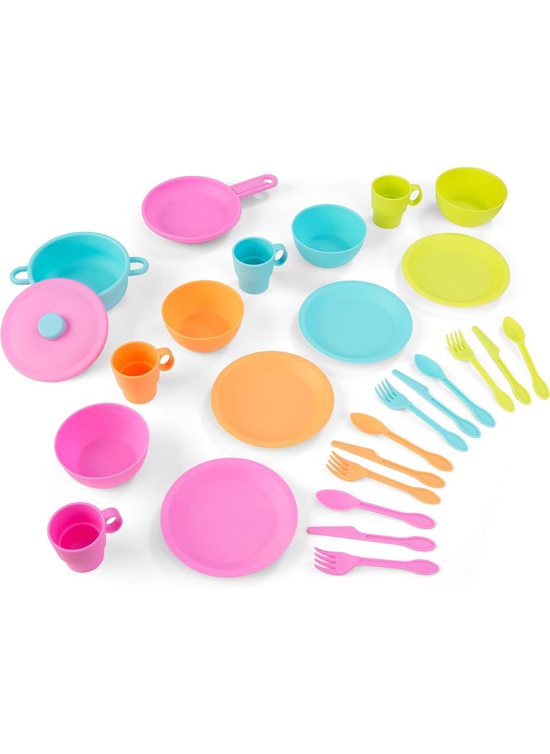 KidKraft KidKraft 27Piece Bright Cookware Set Plastic Dishes and Utensils for Play Kitchens  - Image 1