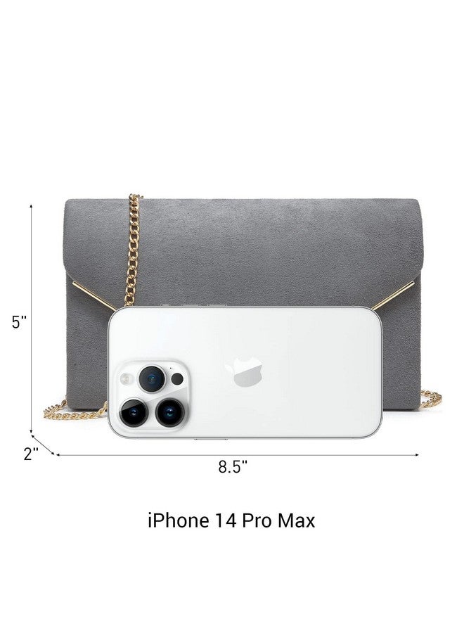 DASEIN Women'S Evening Clutch Bags Formal Party Clutches Wedding Purses Cocktail Prom Clutches (Pewter) - Image 5