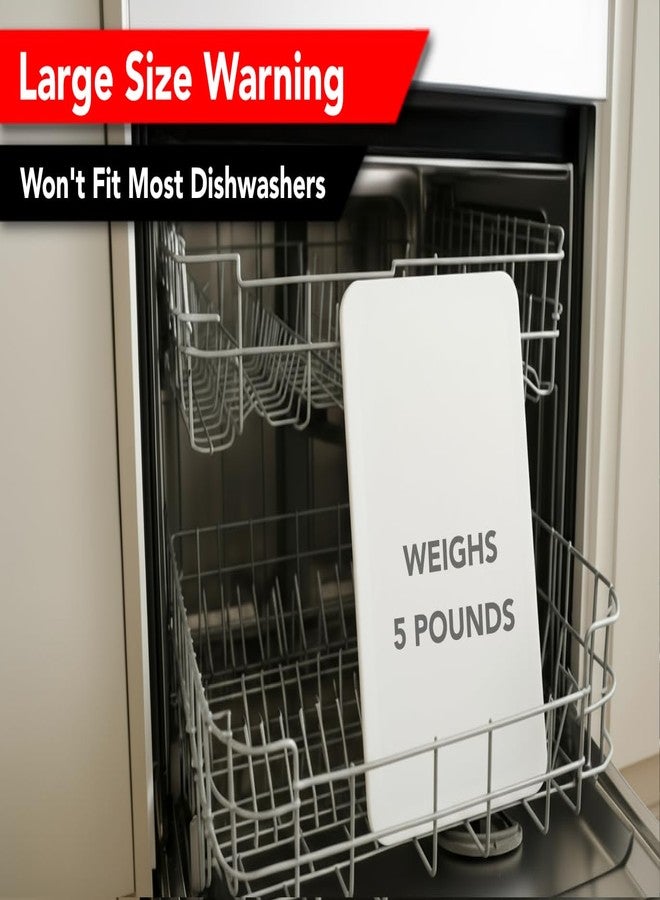 Thirteen Chefs Commercial Large Plastic Cutting Board 20 x 15 Inch - 1/2" Thick White HDPE Poly, Approved for Restaurants and Food Service - Image 5