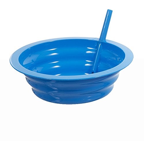 Arrow Home Products SipABowl Cereal Bowl with Builtin Straw  Colors Vary  Qty1 Green Pink or Blue