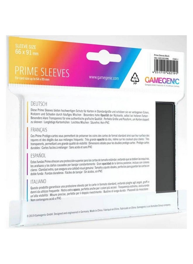 Gamegenic Prime Sleeves: Black - Image 2