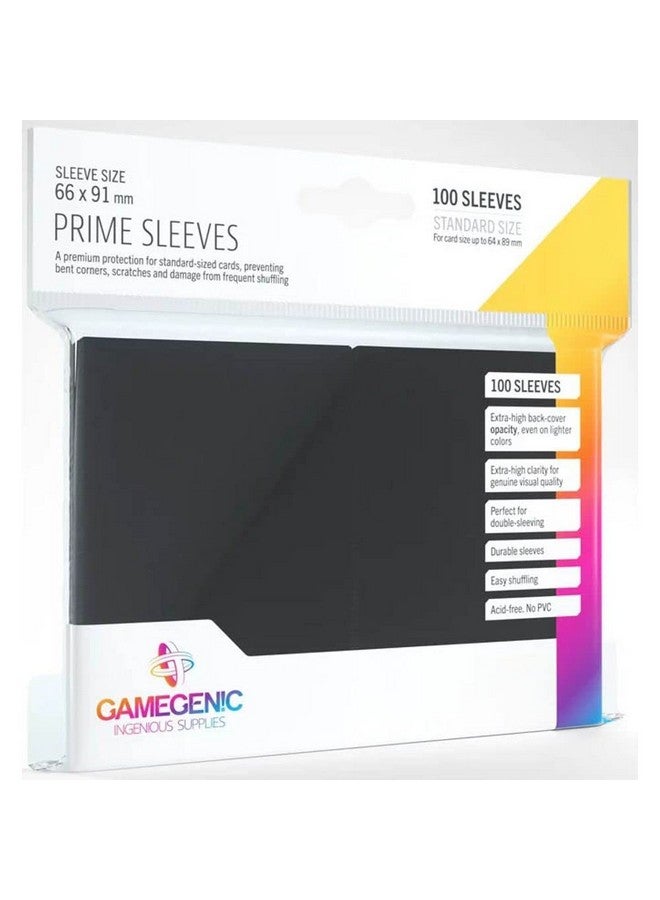 Gamegenic Prime Sleeves: Black - Image 1