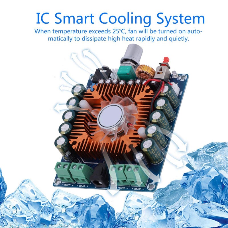 Mini Digital Power Stereo Amplifier Board 4 Channel 50W HiFi Strong Current High Fidelity Sound - Image 3
