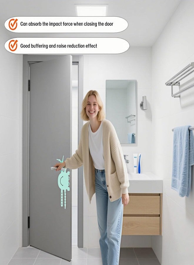 VENJA (LABEL) VENJA Self Adhesive Silicone Door Closing Cushion - Door Slam Preventer & Wall Protection Buffer Pad, Anti Impact Noise Reducer Doorstop for Home Decor (Multicolor) - Image 5