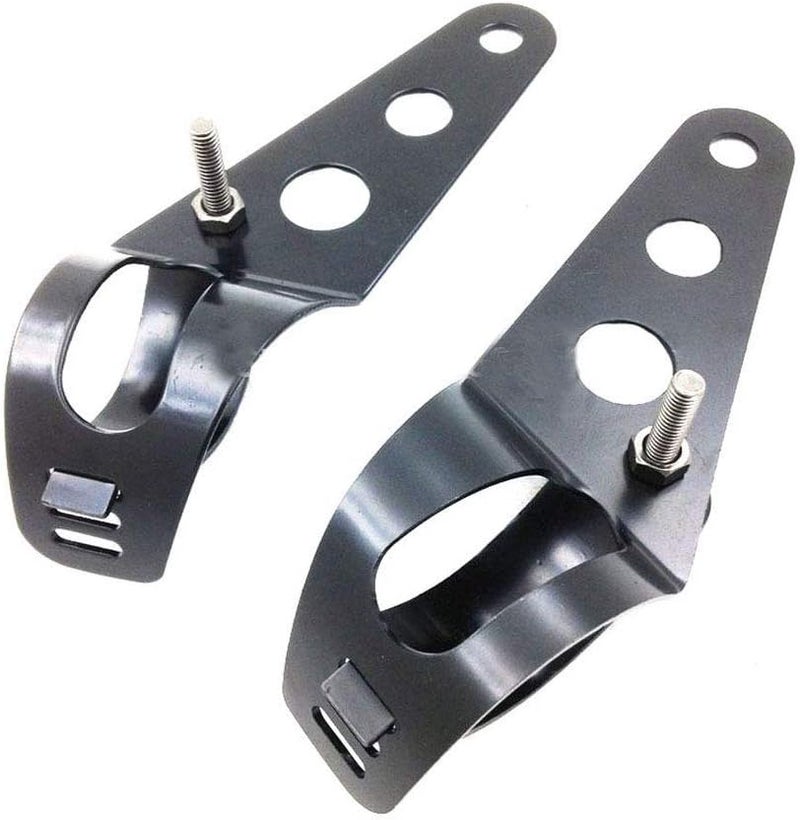 Etopars Black Universal Motorcycle Headlight Mount Bracket - Image 2