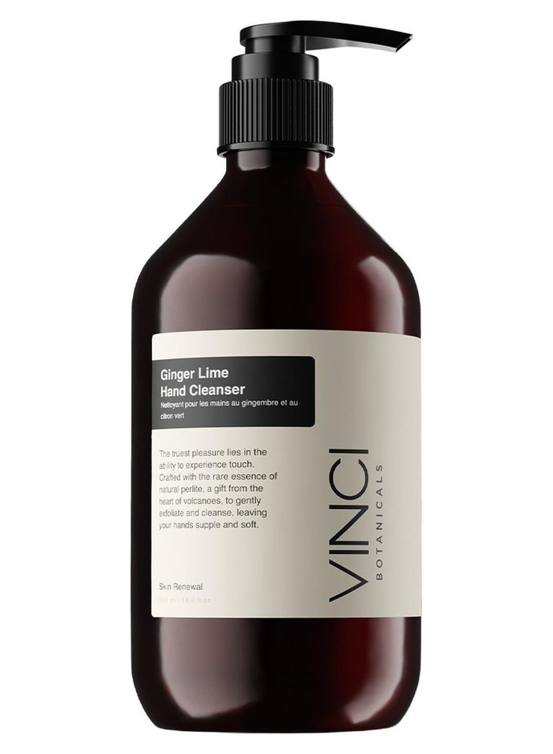 فينشي بوتانيكالز منظف ​​اليدين بالزنجبيل والليمون | غسول يدين مقشر لطيف | ينظف ويرطب البشرة | مصنوع من زيوت عطرية | لم يُختبر على الحيوانات، نباتي وخالٍ من البارابين | برائحة منعشة وحمضية | ٥٠٠ مل - Image 1