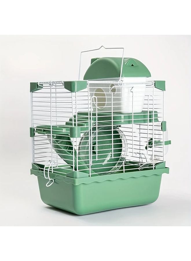 Blue Small Castle Luxury Hamster Cage Extra Large Space Villa Double Layer Complete Accessories - Image 5