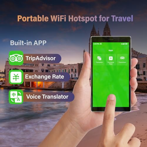 GlocalMe G4 Pro 4G LTE Mobile Hotspot Device with 30GB US/CA/MX Data 60 Days, Portable WiFi Hotspot for Travel, 5” Touch Screen LCD Display, Dual Band High Speed Hotspot Device, SIMFREE, Pocket WiFi - Image 2