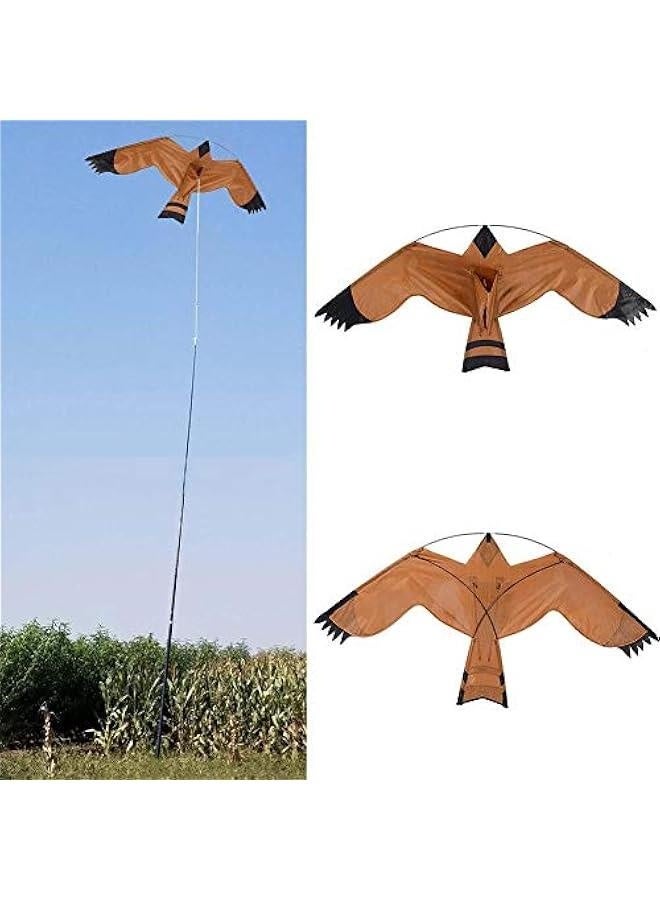 Generic Bird Kite Set for Kids and Adults, Scarecrow Kite, Flying Paragliding Kite for Outdoor Garden Yard Farm, Single Line Kite, Eagle Shape, Easy to Fly  - Image 1