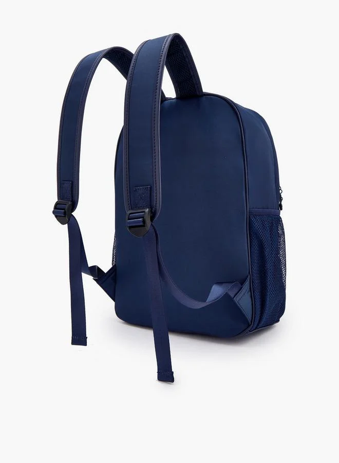 Missy Navy Logo Print 2-Piece School Backpack Set For Kids With Pencil Pouch - 30X12X40 Cm  | Best Price UAE