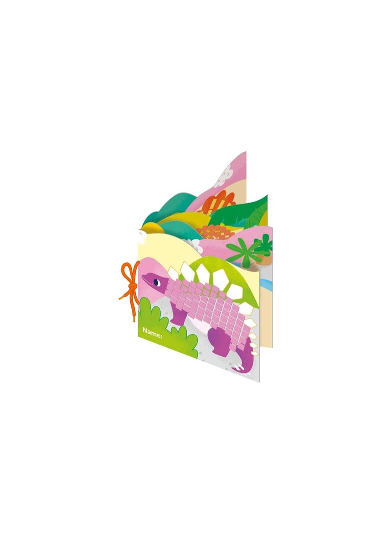 Avenir Create My First Story Book - Dinosaurs | Mosaic Junior Kit: Fun DIY Activity for Kids - Improve Coordination and Perception of Colors | Ideal gift for Kids 3+ - Image 2