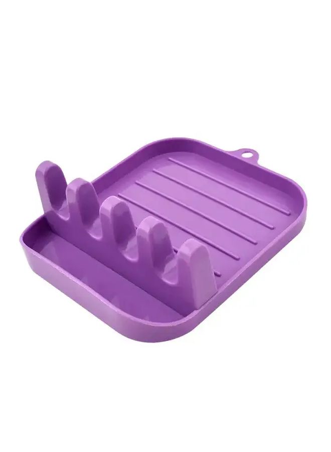 Green Kitchen Utensil Holder Set of 3 Spoons Spatulas Lids Organizer Durable Plastic Countertop Storage Home Restaurant Use - Image 5