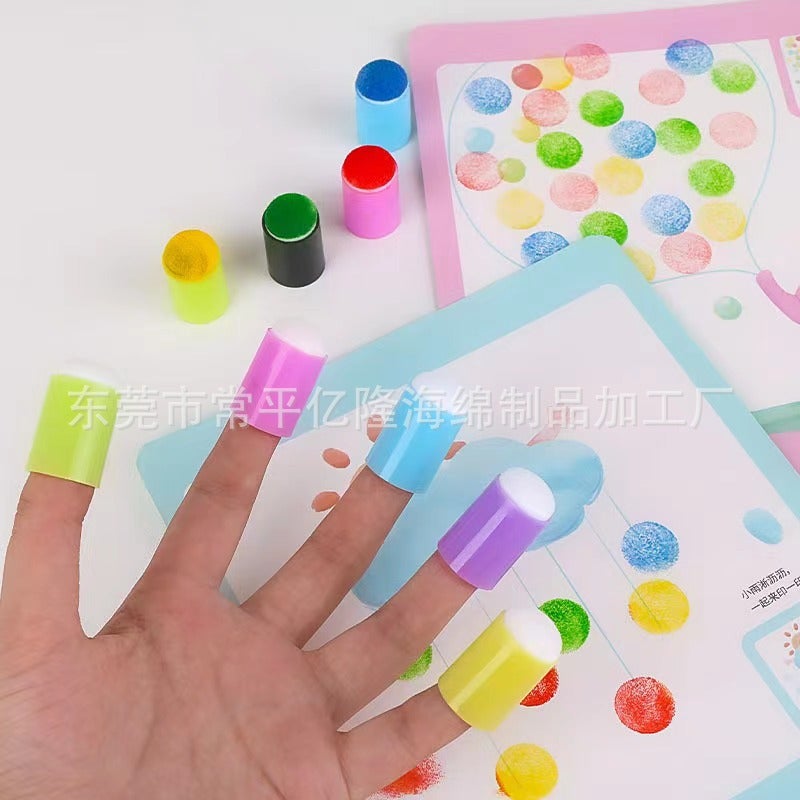 Finger Sponge Painting Sponge Set Sponge Finger Painting Tools Painting Sponge Smear Sponge - Image 4