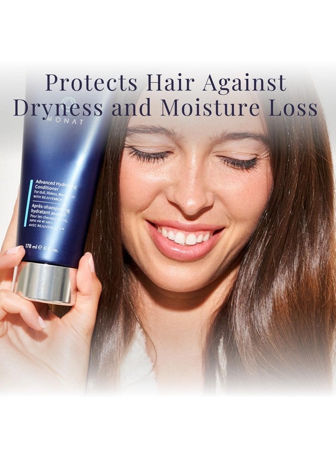 monat Advanced Hydrating Conditioner - Lightweight, Hyaluronic Acid-Infused Moisturizer For Fine To Medium Hair, Color-Safe, 178Ml (6 Fl. Oz.) - Image 3