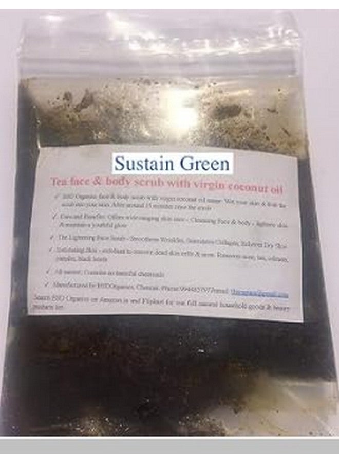 BSD Organics Sustain Green Tea Face & Body Scrub With Virgin Coconut Oil (500 gram)
