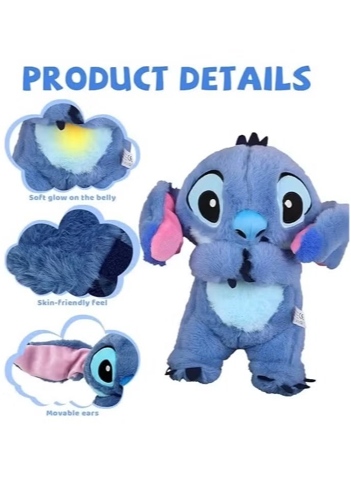 ستيتش لعبة غرزة أفخم لعب الطفل الطفل لطيف مهدئا رفيق النوم الموسيقى اللعب، النوم التنفس أفخم اللعب، لطيف الحيوان أفخم لعب هدايا عيد الميلاد - Image 3