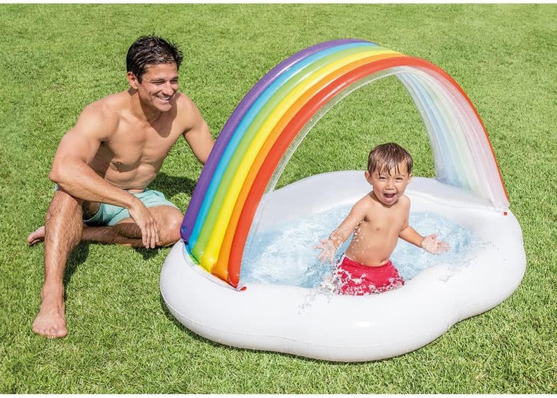 انتكس - رينبو كلاود مسبح اطفال 56x47x33بوصة - Image 3