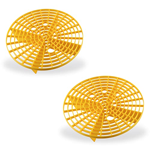 amiss دلو غسيل السيارات 2 حزمة من أميش، أداة غسيل السيارات ومجموعات التفاصيل، أداة دلو لمنع الخدوش، ملحقات داخلية وخارجية للسيارة، تناسب 10.2 بوصة - أصفر - Image 1