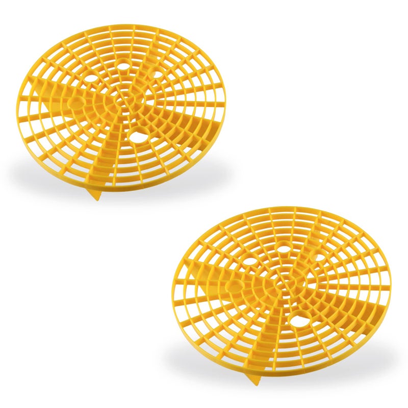 amiss دلو غسيل السيارات 2 حزمة من أميش، أداة غسيل السيارات ومجموعات التفاصيل، أداة دلو لمنع الخدوش، ملحقات داخلية وخارجية للسيارة، تناسب 10.2 بوصة - أصفر - Image 5