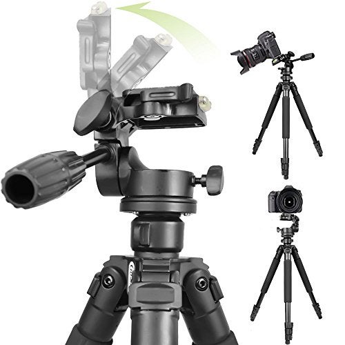 Gosky Tripod -Travel Portable Tripod for Spotting scopes, Binoculars, camcorders, or SLR Cameras (Pro (61-inch)) - Image 2