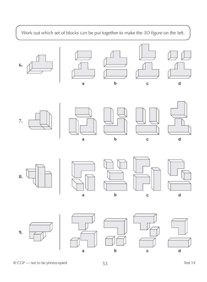 11+ GL 10-Minute Tests: Non-Verbal Reasoning Spatial - Ages 10-11 (with Online Edition) - Image 5