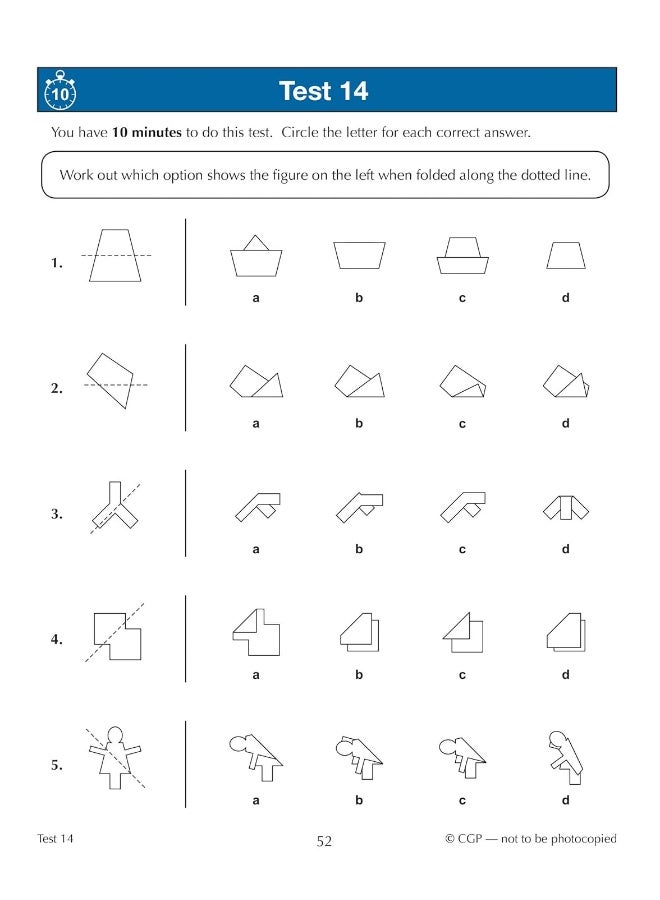 11+ GL 10-Minute Tests: Non-Verbal Reasoning Spatial - Ages 10-11 (with Online Edition) - Image 4