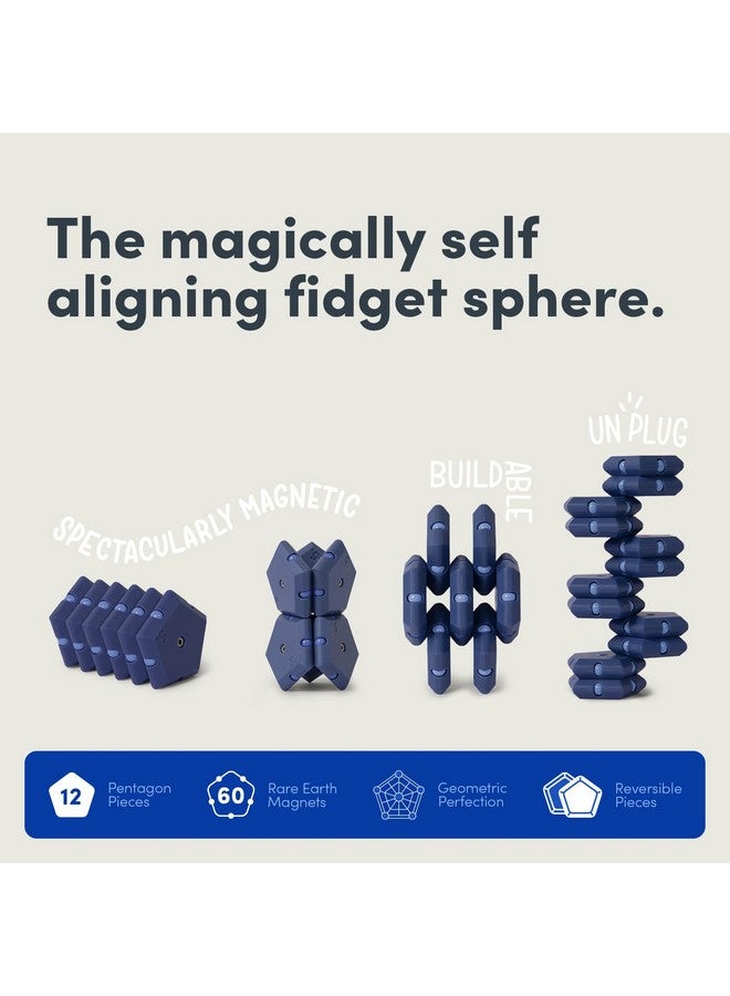 Speks Geode Magnetic Fidget Toy | Sensory Desk Toy for Adults & Teens 14+ | Stress Relief Gift | Sphere, Space Cadet - Image 3