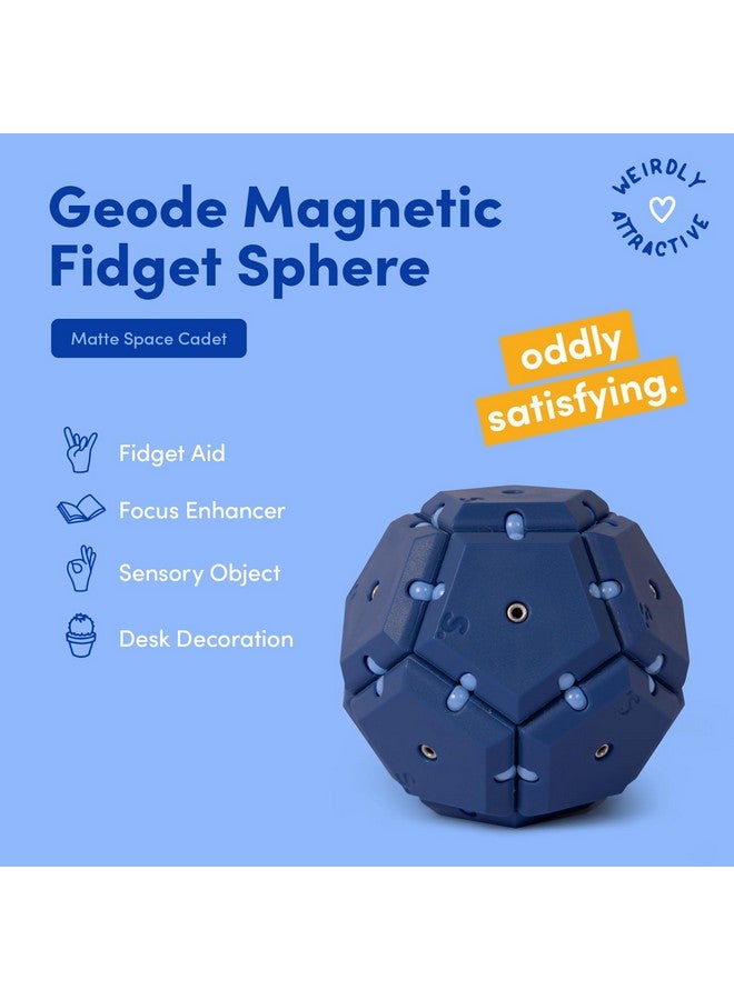 Speks Geode Magnetic Fidget Toy | Sensory Desk Toy for Adults & Teens 14+ | Stress Relief Gift | Sphere, Space Cadet - Image 2