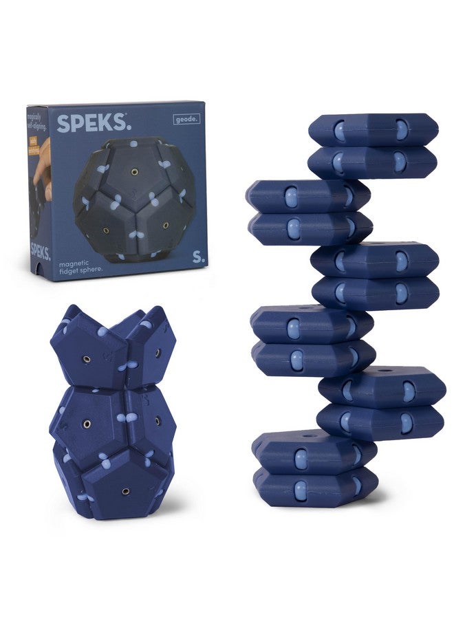 Speks Geode Magnetic Fidget Toy | Sensory Desk Toy for Adults & Teens 14+ | Stress Relief Gift | Sphere, Space Cadet - Image 1