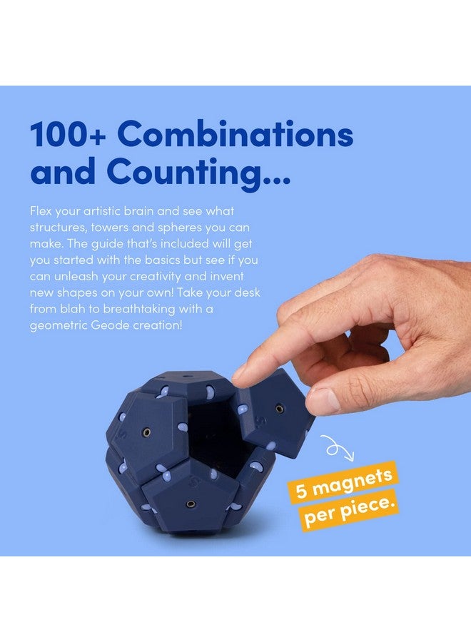 Speks Geode Magnetic Fidget Toy | Sensory Desk Toy for Adults & Teens 14+ | Stress Relief Gift | Sphere, Space Cadet - Image 4