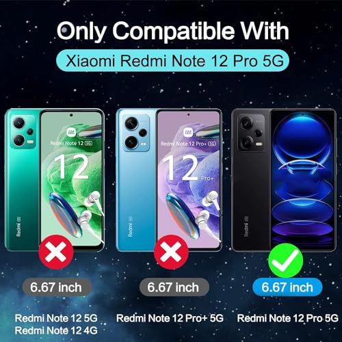 DIZORO Compatible with Mi Redmi Note 12 Pro 5G Back Cover with Upgraded Square Edges for Camera Protection Shockproof Flexible Matte Liquid Silicone Mobile Phone Case (Wine Red) - Image 2