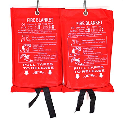 Parcil Distribution Parcil Safety PD-452 Emergency Fire Blanket (Pack of 2) Car Emergency Kit Fire Extinguisher for Home & Kitchen, Woven Fiberglass Household Essentials, Chemical Free, No Mess, Large - Image 4
