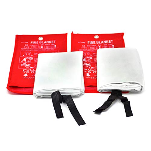 Parcil Distribution Parcil Safety PD-452 Emergency Fire Blanket (Pack of 2) Car Emergency Kit Fire Extinguisher for Home & Kitchen, Woven Fiberglass Household Essentials, Chemical Free, No Mess, Large - Image 5