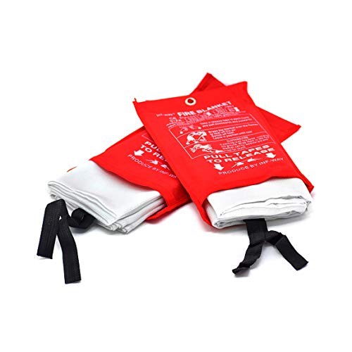 Parcil Distribution Parcil Safety PD-452 Emergency Fire Blanket (Pack of 2) Car Emergency Kit Fire Extinguisher for Home & Kitchen, Woven Fiberglass Household Essentials, Chemical Free, No Mess, Large - Image 3
